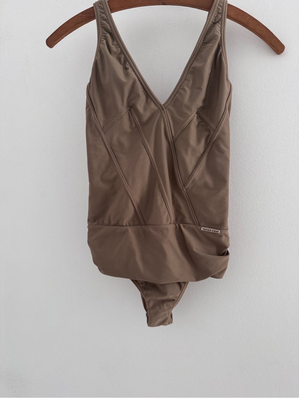 Rocha chà beige one piece swimsuit